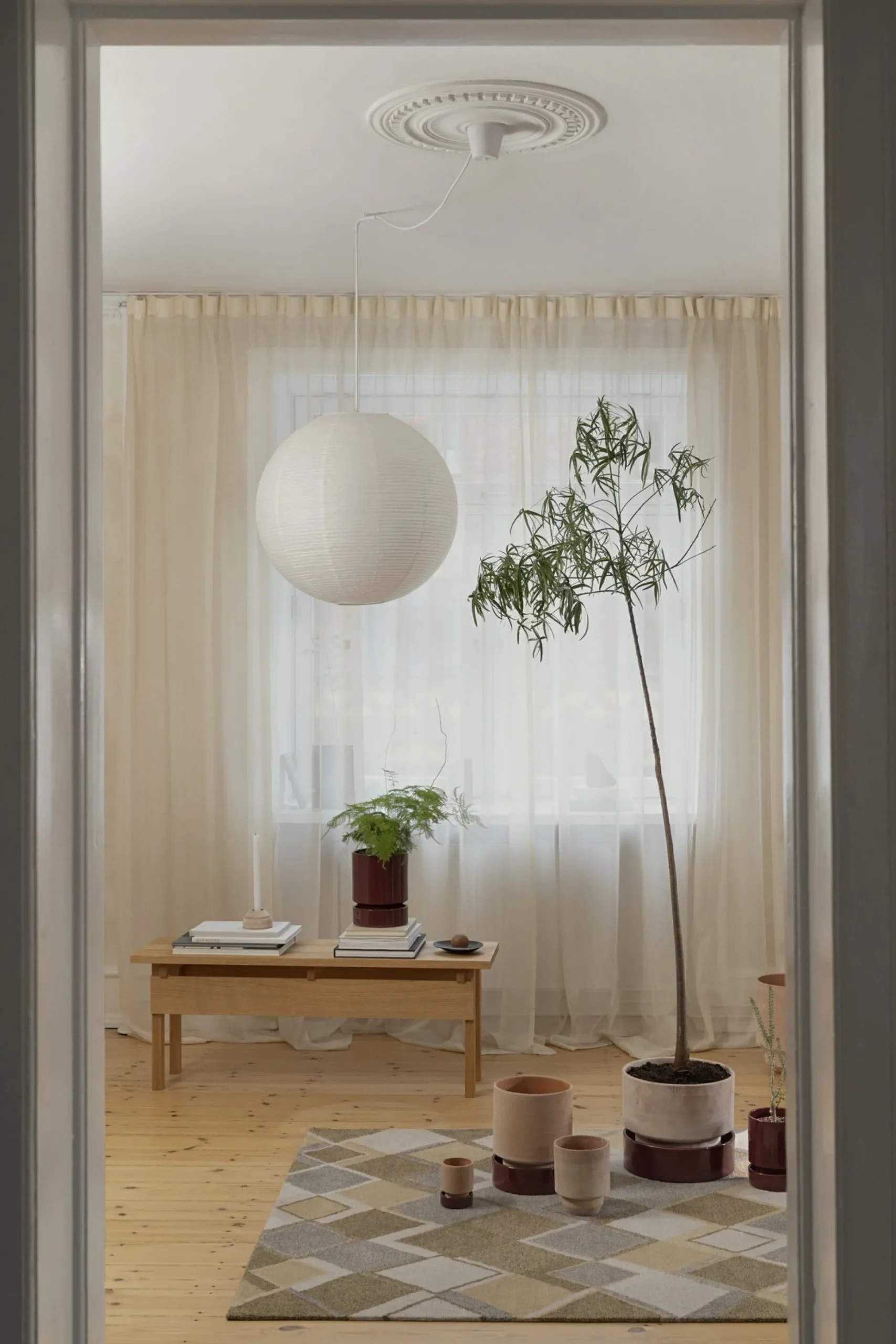 Hoff krukke, glaseret, Burgundy