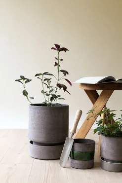 Hoff krukke, raw grey + raw grey underskål