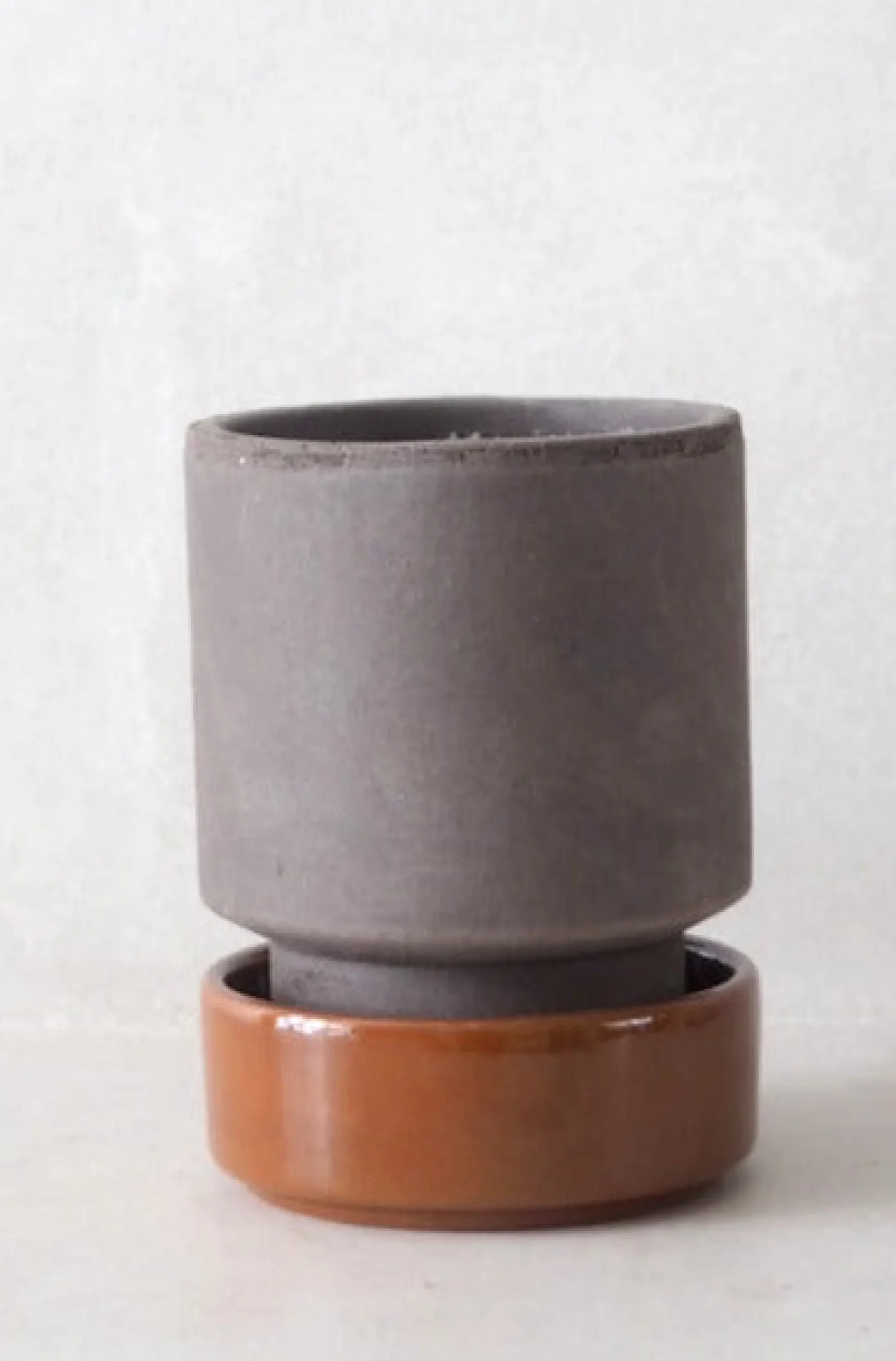 Hoff krukke, raw grey + rust underskål, gulvkrukke