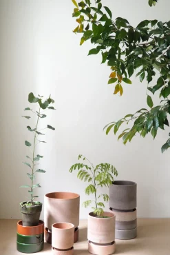 Hoff krukke, raw grey + rust underskål