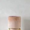 Hoff krukke, raw rosa + Pale Yellow underskål