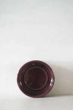Hoff underskål, glaseret Burgundy