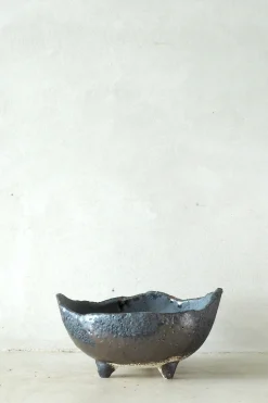 Japansk bonsai krukke, håndlavet, sort