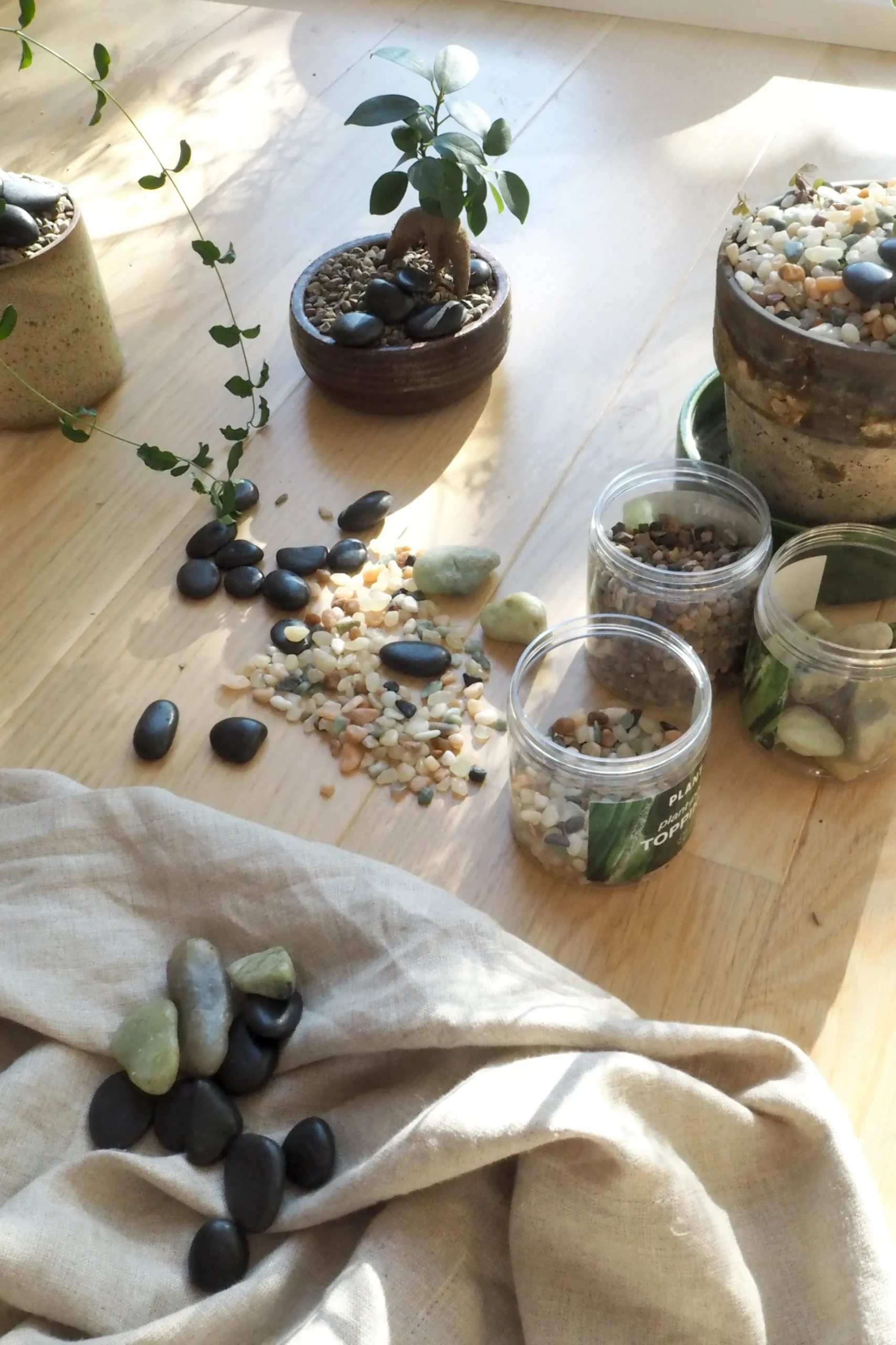 Topping sten - Stor sort